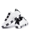 MAA Black and White Velcro Sneaker-Tassel Children Shoes