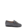 Beberlis Gray Suede Buckle Slip-On-Tassel Children Shoes