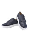 Blublonc Navy Pebbled Monk Velcro Dress Sneaker-Tassel Children Shoes