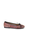 Beberlis Burgundy Tweed Ballet Flat-Tassel Children Shoes