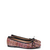Beberlis Burgundy Tweed Ballet Flat-Tassel Children Shoes