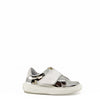 Nens Mirror and White Velcro Sneaker-Tassel Children Shoes