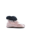 Pepe Pink Velvet Fur Zipper Bootie-Tassel Children Shoes