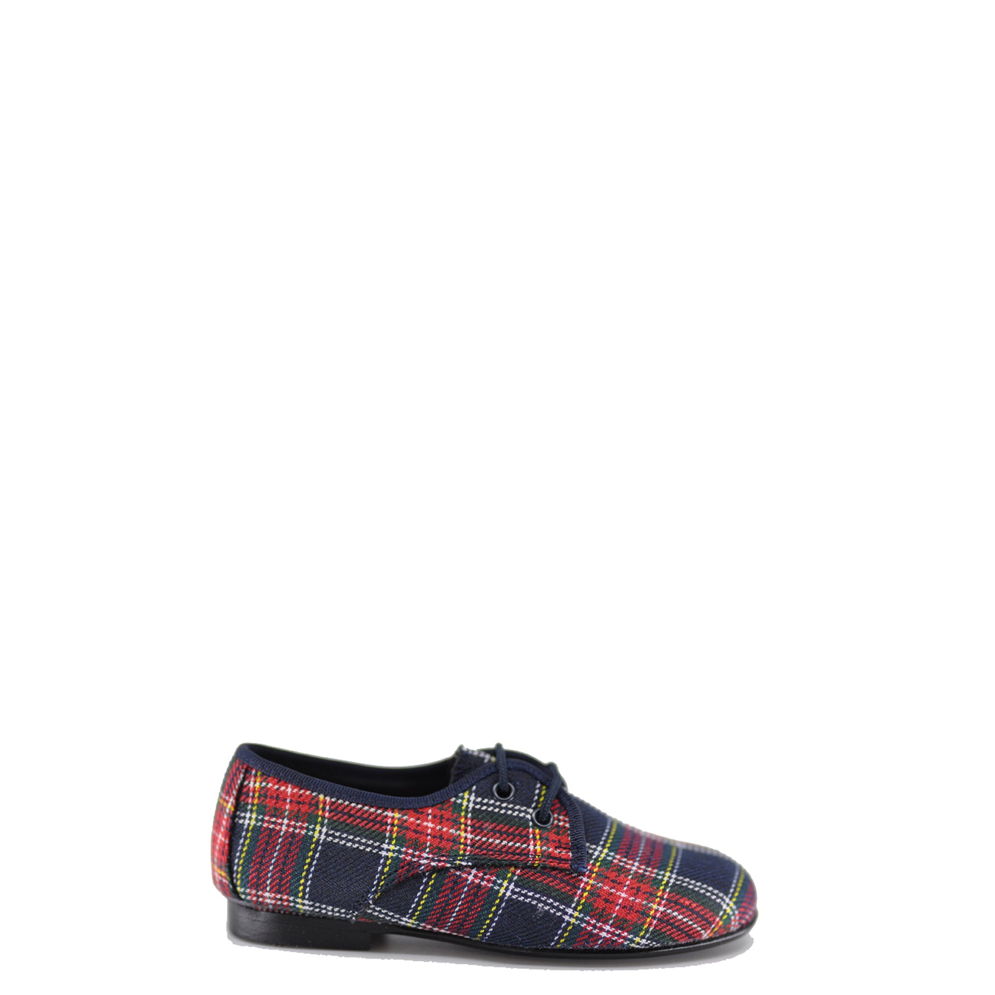 LMDI Scotland Plaid Lace-Up Shoe-Tassel Children Shoes