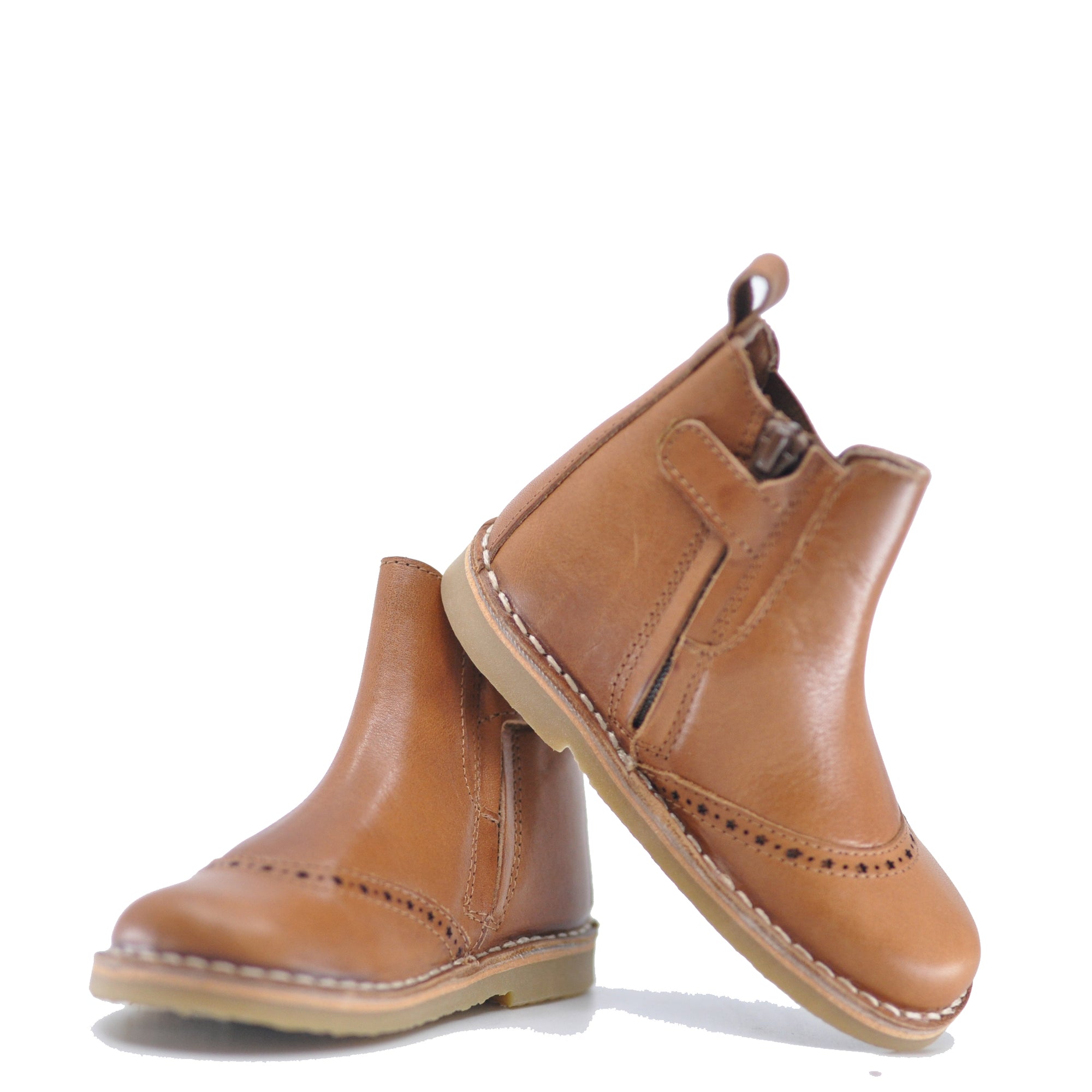 Petit Nord Luggage Perforated Boot-Tassel Children Shoes