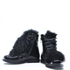 Emel Black Patent and Fur Boot-Tassel Children Shoes