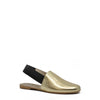 Hoo Gold Leather Mule-Tassel Children Shoes