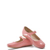 Manuela Coral Patent Perforated Mary Jane-Tassel Children Shoes