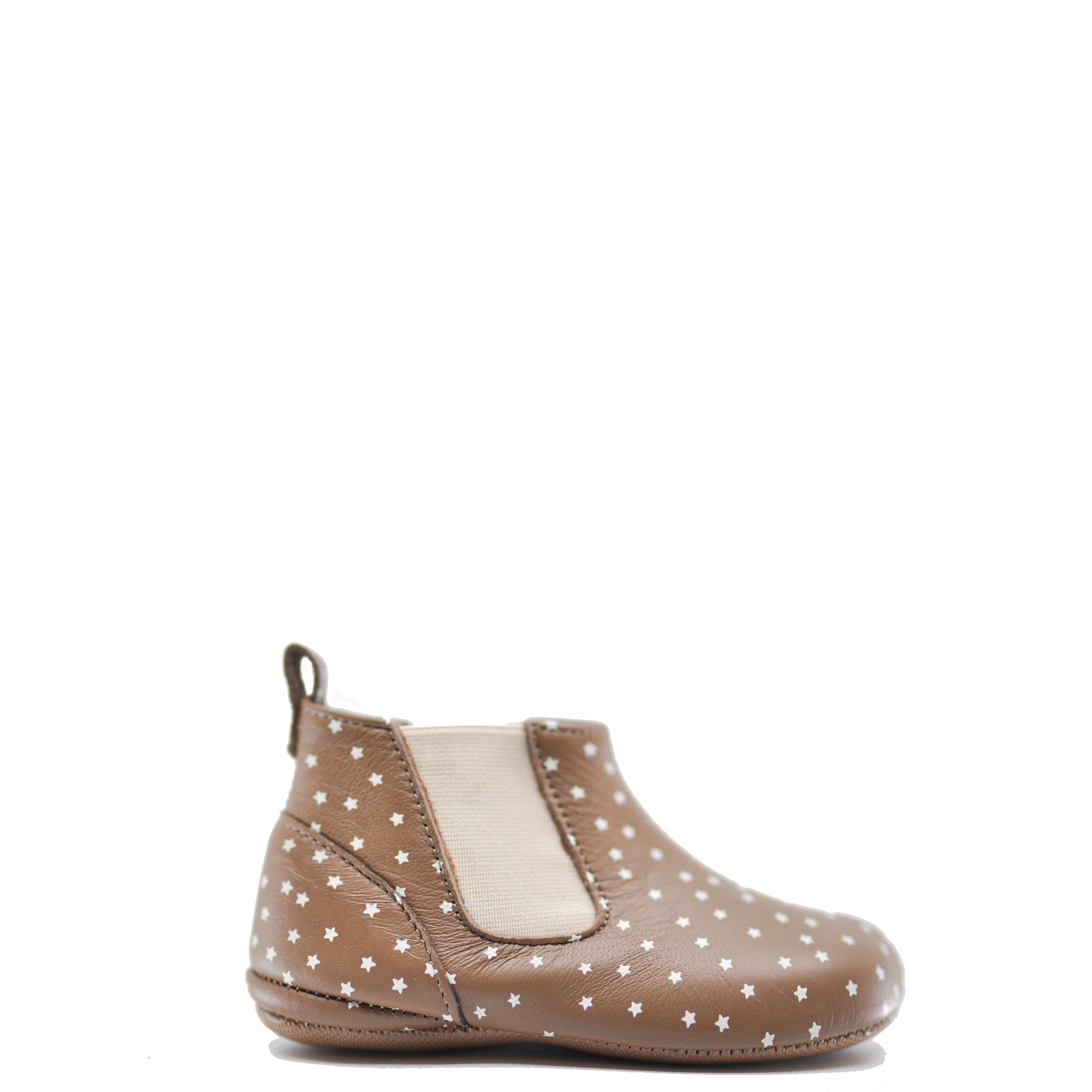 Pepe Brown Star Elastic Baby Bootie-Tassel Children Shoes