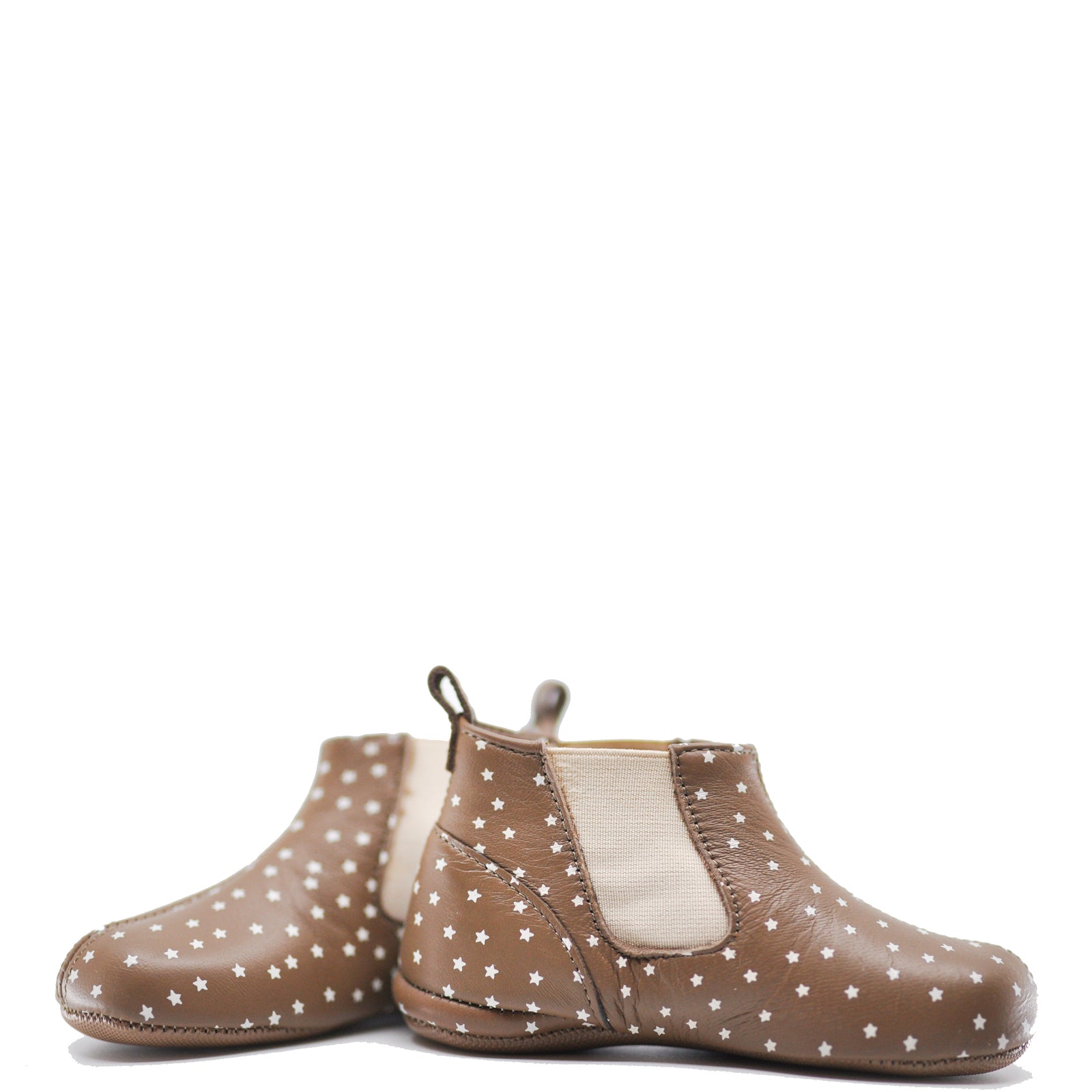 Pepe Brown Star Elastic Baby Bootie-Tassel Children Shoes