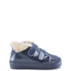 Babywalker Navy Leather Velcro Sneaker-Tassel Children Shoes