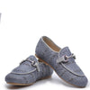 Manuela Ice Wicker Buckle Loafer-Tassel Children Shoes