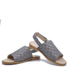 Manuela Gray Weave Sandal-Tassel Children Shoes