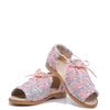 Manuela Pink Tweed Sandal-Tassel Children Shoes