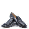 Blublonc Black Quilted Stud Penny Loafer-Tassel Children Shoes
