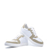 Hugo Boss White and Taupe Sneaker-Tassel Children Shoes