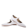 LMDI White Croc Pointed Mary Jane-Tassel Children Shoes