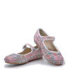 Manuela Pink Tweed Mary Jane-Tassel Children Shoes