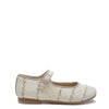 Manuela Cream Wicker Mary Jane-Tassel Children Shoes