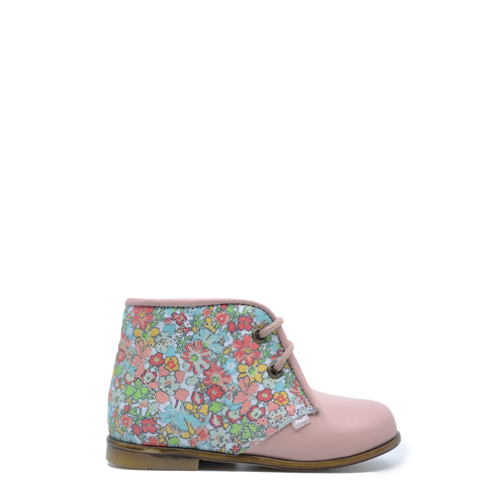Emel Pink Floral Baby Bootie-Tassel Children Shoes