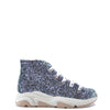 MAA Gray Glitter Hi Top Sneaker-Tassel Children Shoes