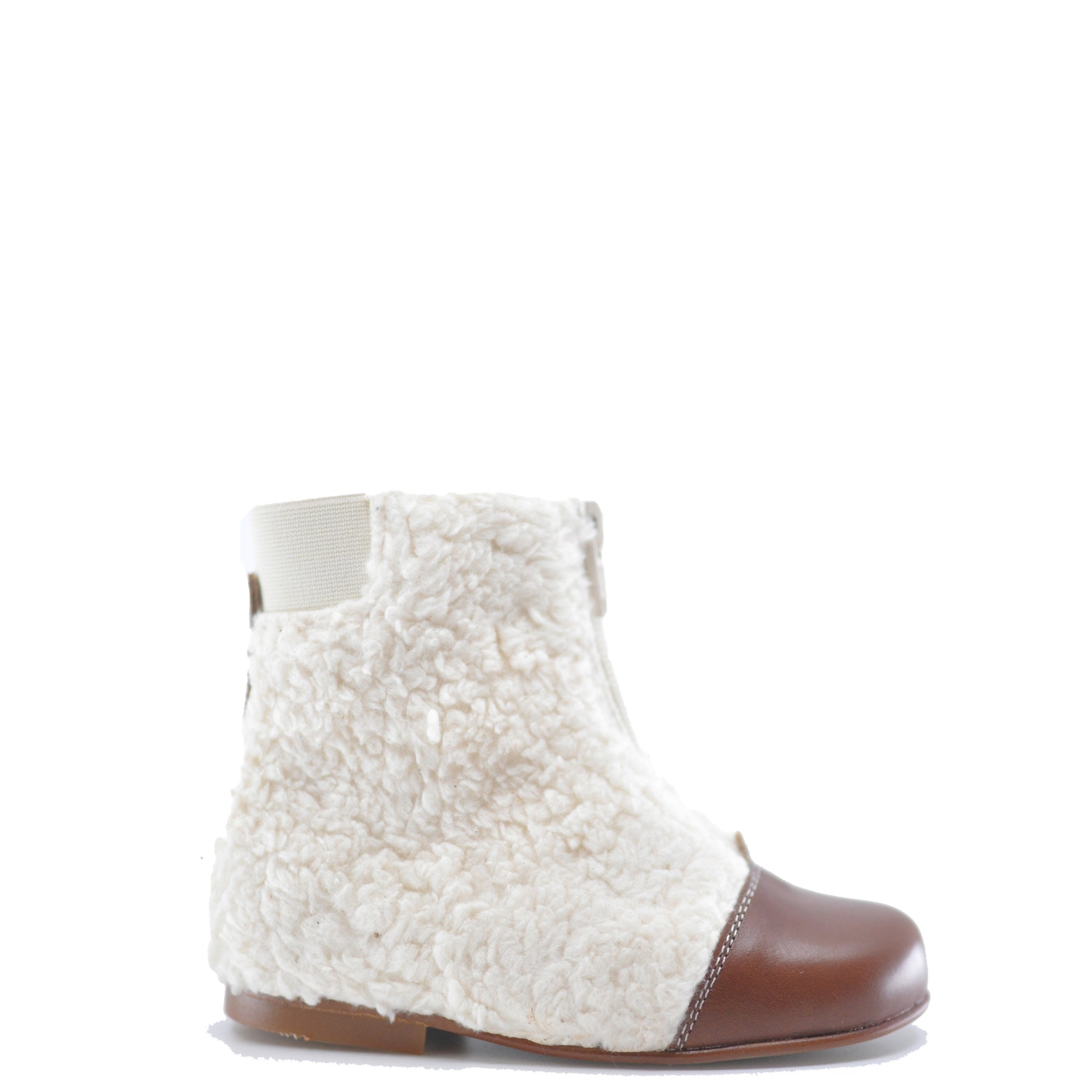 LMDI Luggage and Sherpa Zipper Bootie-Tassel Children Shoes