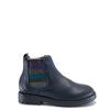 Acebos Navy Leather Rainbow Elastic Boot-Tassel Children Shoes