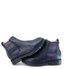 Acebos Navy Leather Rainbow Elastic Boot-Tassel Children Shoes