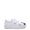 Manuela Black and White Velcro Sneaker-Tassel Children Shoes