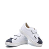 Manuela Black and White Velcro Sneaker-Tassel Children Shoes