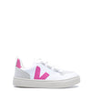 Veja White and Fuchsia Sneaker-Tassel Children Shoes