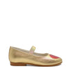 Sonatina Gold Leather Heart Slip On-Tassel Children Shoes