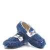 LMDI Navy Sherpa Buckle Loafer-Tassel Children Shoes