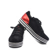 Blublonc Black Velvet Platform Sneaker-Tassel Children Shoes
