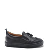 Atlanta Mocassin Black Leather Tassel Sneaker-Tassel Children Shoes