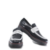 LMDI Black and White Slip-On Loafer-Tassel Children Shoes