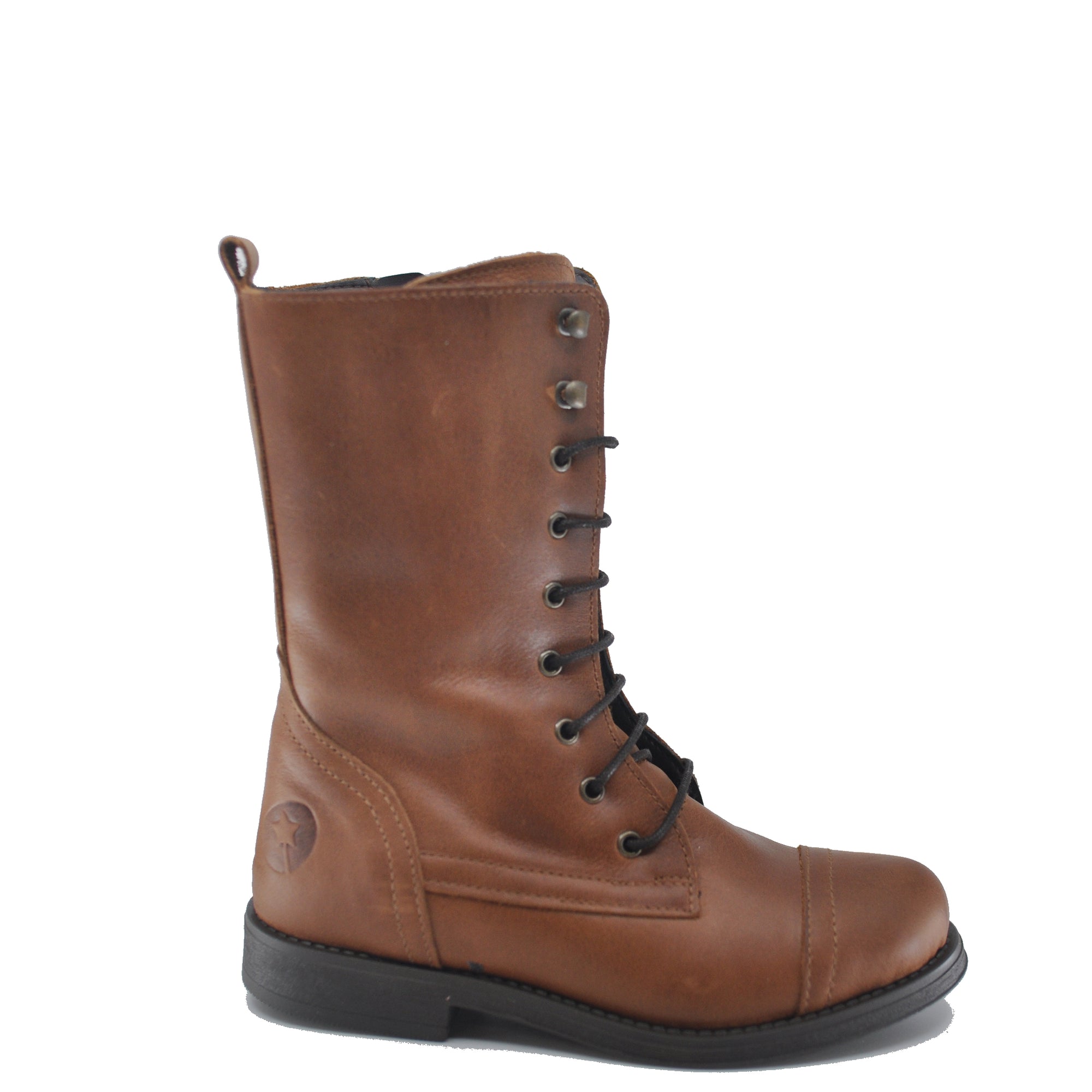 LMDI Luggage High Lace-Up Boot-Tassel Children Shoes