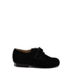 Beberlis Black Velvet Velcro Oxford-Tassel Children Shoes