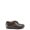 Beberlis Brown Leather Laceup Oxford-Tassel Children Shoes