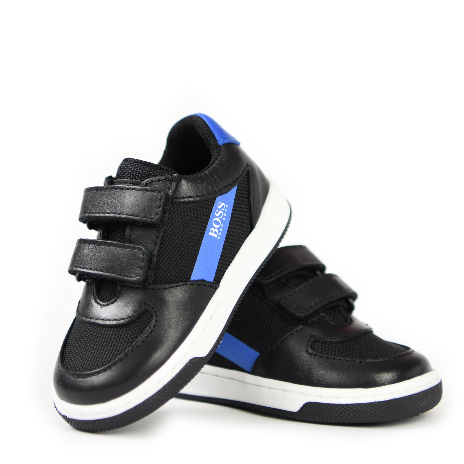 Hugo Boss Black Velcro Sneaker-Tassel Children Shoes
