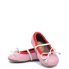 Pepe Pink and Red Bow Baby Loafer-Tassel Children Shoes