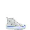 Bonpoint White Floral Hi Top Sneaker-Tassel Children Shoes