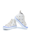 Bonpoint White Floral Hi Top Sneaker-Tassel Children Shoes