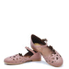 Pepe Dry Rose Open Floral Mary Jane-Tassel Children Shoes