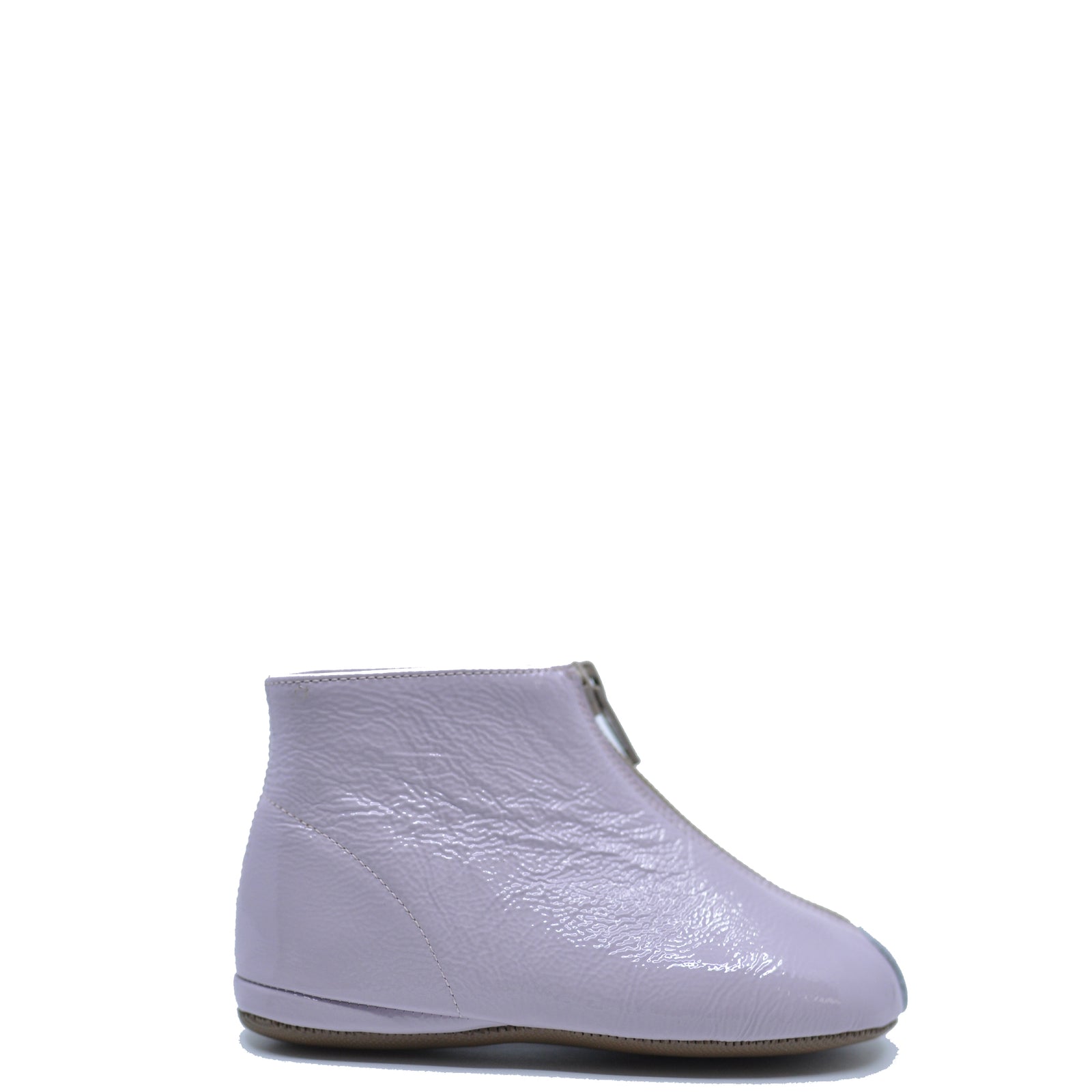 Pepe Lilac Patent Zipper Bootie-Tassel Children Shoes