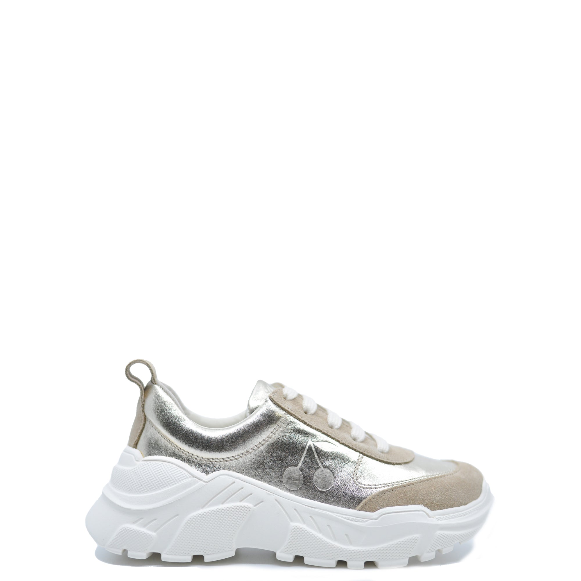 Bonpoint Metallic Cherry Sneaker-Tassel Children Shoes