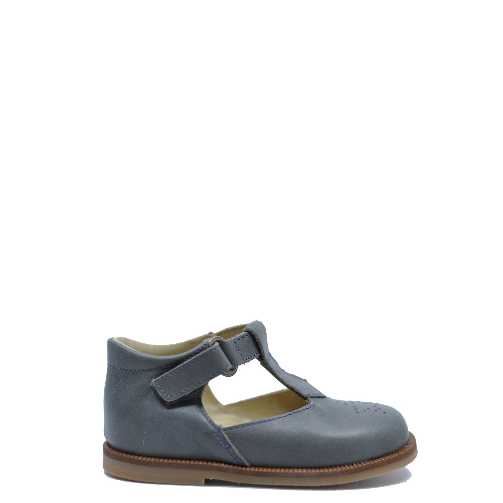 Blublonc Vintage Washed T Strap Baby Shoe-Tassel Children Shoes