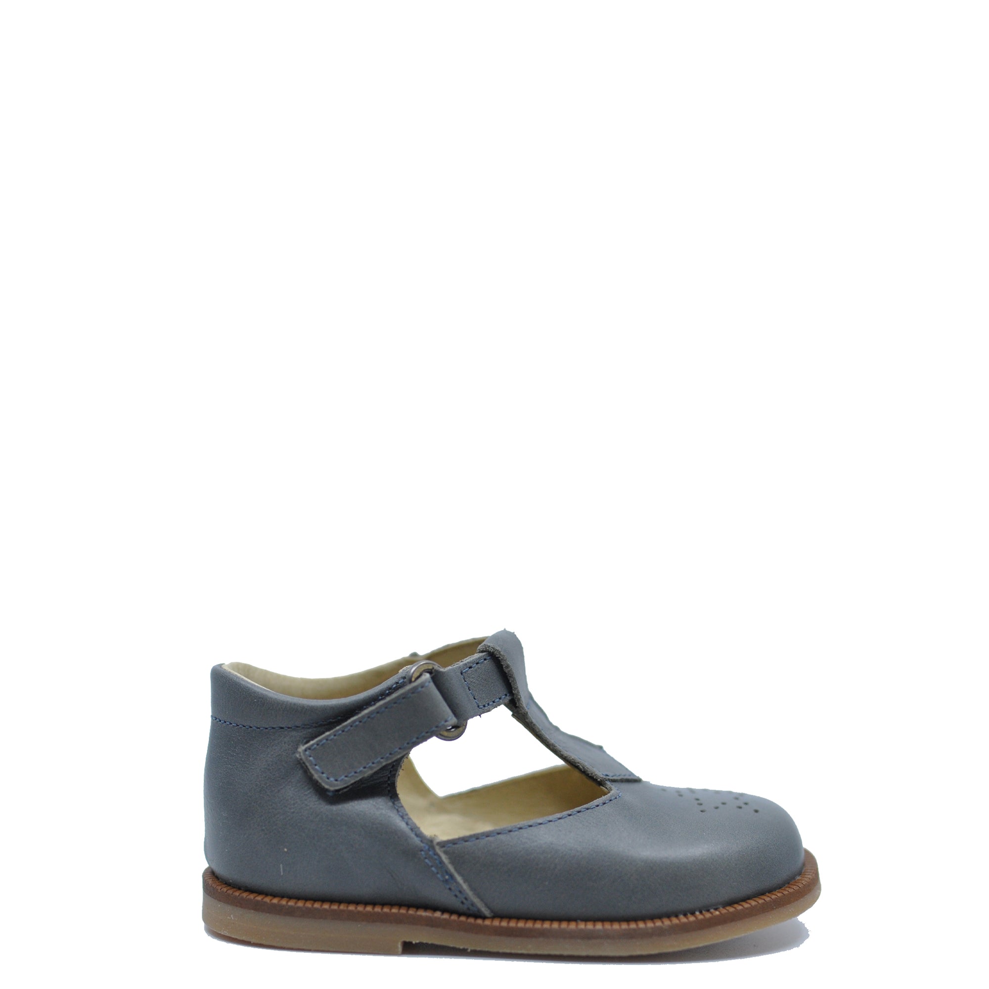 Blublonc Vintage Washed T Strap Baby Shoe-Tassel Children Shoes
