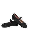 Beberlis Black Velvet Jacquard Mary Jane-Tassel Children Shoes