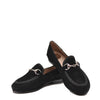 Beberlis Black Dot Suede Braided Buckle Loafer-Tassel Children Shoes